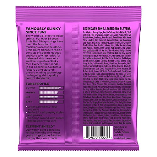 Ernie Ball 2220 Power Slinky Nickel Wound Set Electric Guitar Strings - 12 PACK