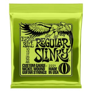 Ernie Ball Regular Slinky Electric Guitar Strings, Nickel Wound, Lot/4, P02221^4