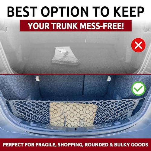 Envelope Style Trunk Cargo Net for Ford Fusion 2013 14 15 2016 2017 2018 2019 2020