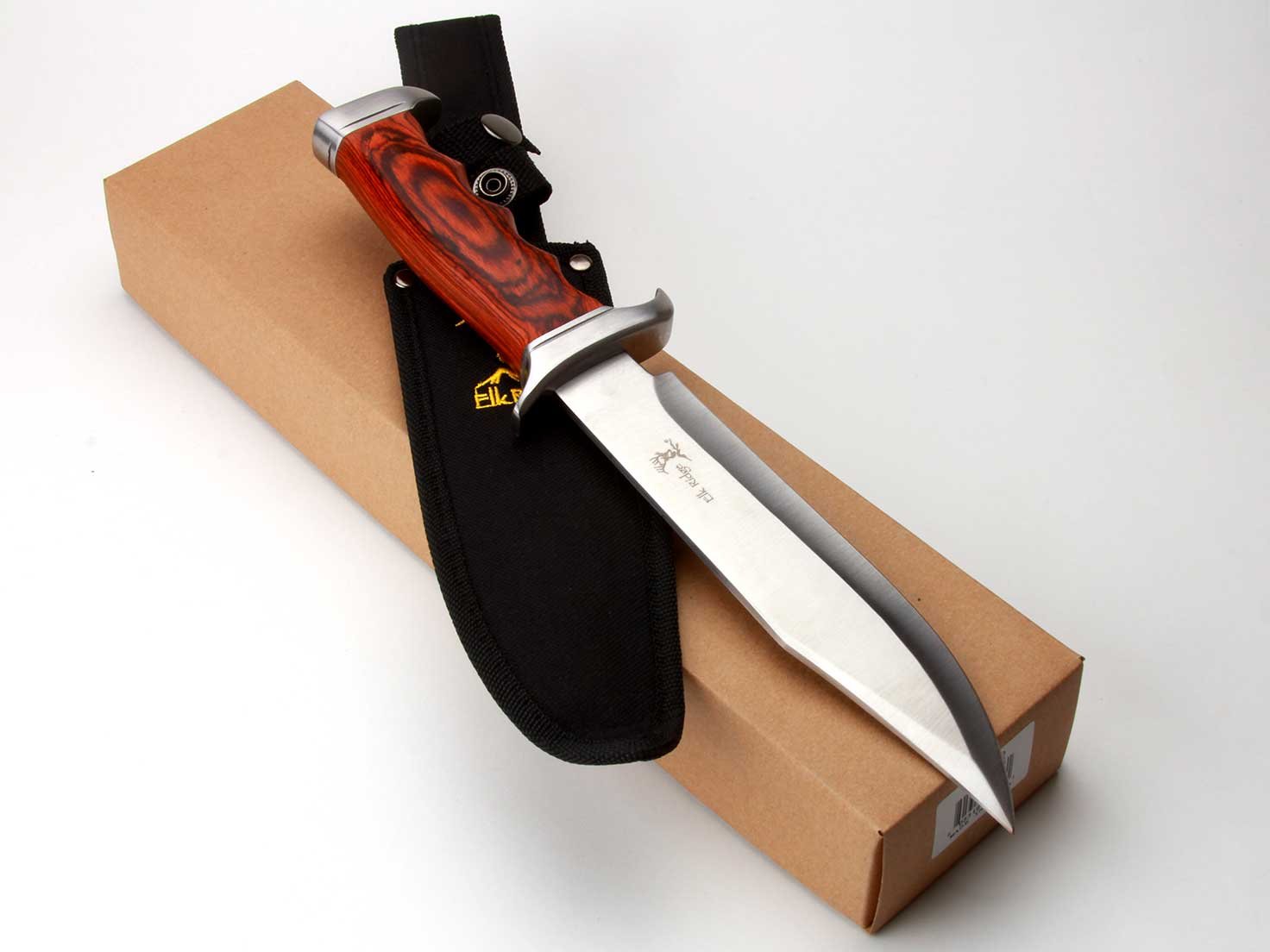 NDZ Performance Elk Ridge Outdoor Hunting Fixed Blade Full Tang Knife Bible Isaiah 54:17