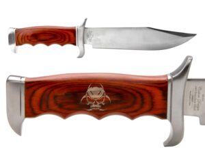 ndz performance elk ridge outdoor hunting fixed blade full tang knife skull biohazard 1