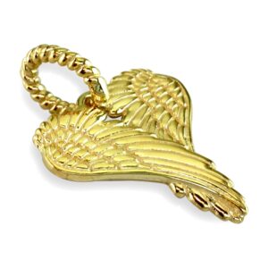 SZIRO Large Angel Heart Wings, Wings of Love, 21mm in 14K Yellow Gold