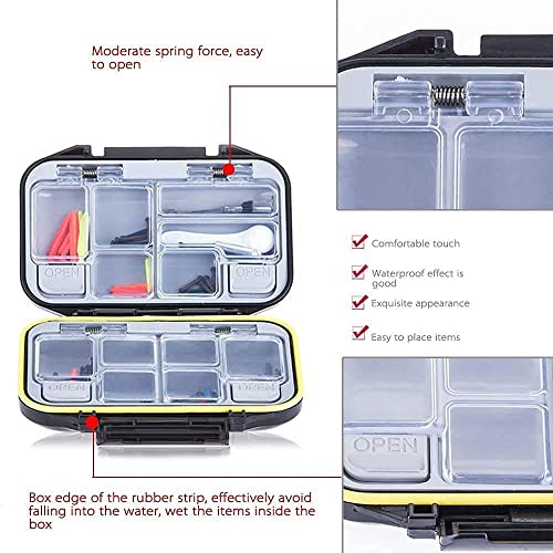 Guyuyii Portable Small Tackle Box - Compact, Durable, and Water-Resistant Organizer for Fishing Gear and Accessories