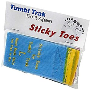 tumbl trak sticky toes unisex shoe insert, blue, for ball of foot training