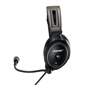 Bose A20 Aviation Headset with Standard 5-Pin XLR Plug Cable, Black