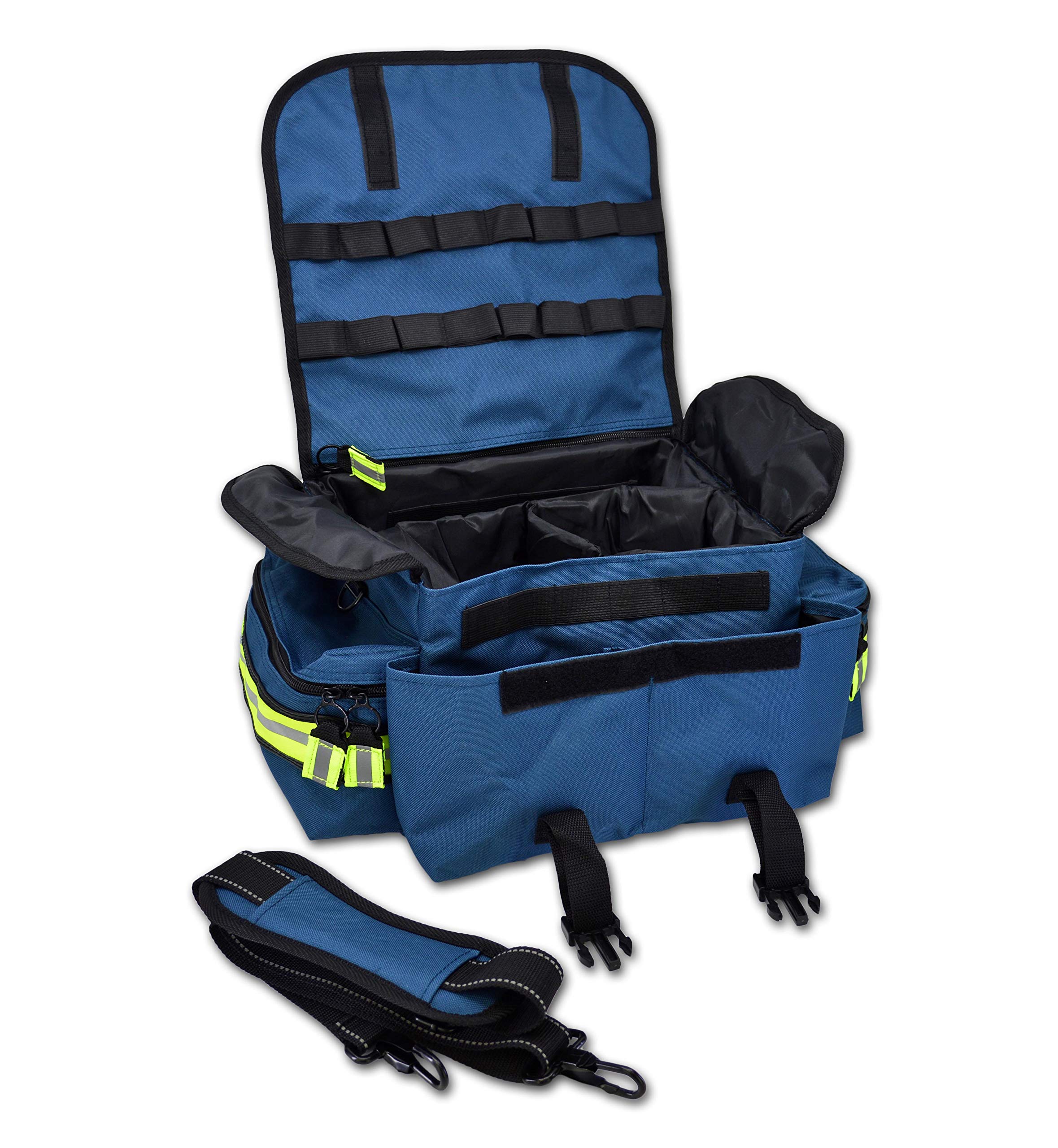 Lightning X Small First Responder EMT EMS Trauma Bag Stocked First Aid Fill Kit B (Navy Blue)