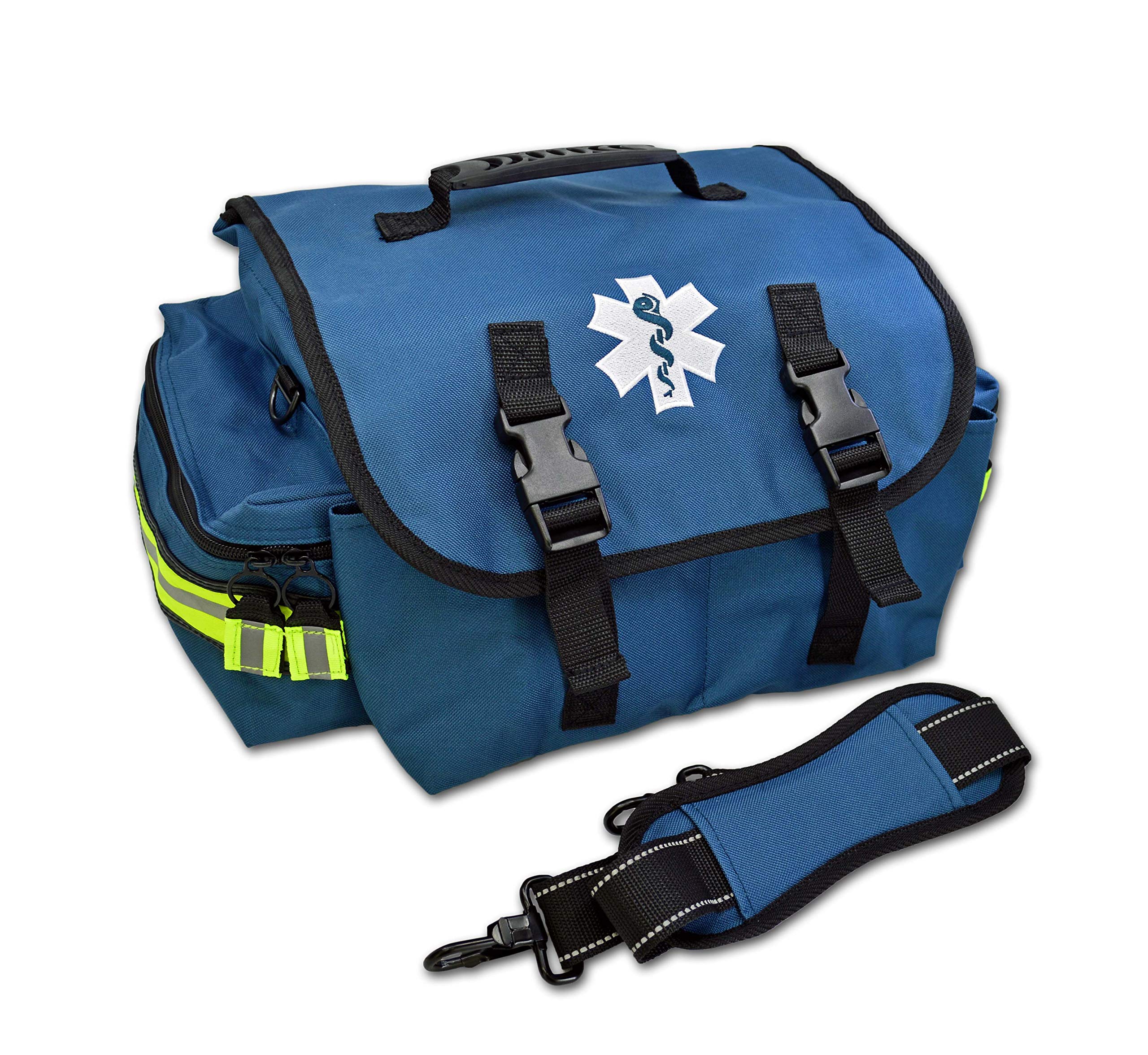 Lightning X Small First Responder EMT EMS Trauma Bag Stocked First Aid Fill Kit B (Navy Blue)