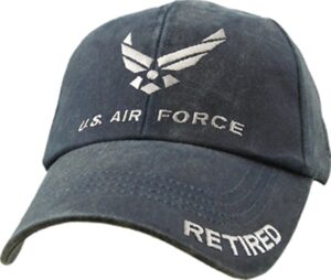 u.s. air force retired cap. washed denim blue,denim blue,one size fits most