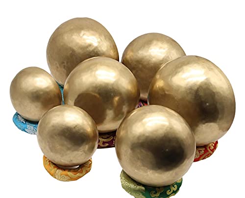 Chakra Healing Tibetan Singing Bowl - Set of 7 - Hand Hammered Tibetan Meditation Singing Bowl Nepal