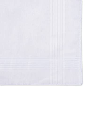 Dockers Mens Cotton Gift Set Fashion Classic Handkerchiefs, White, 13 Piece US