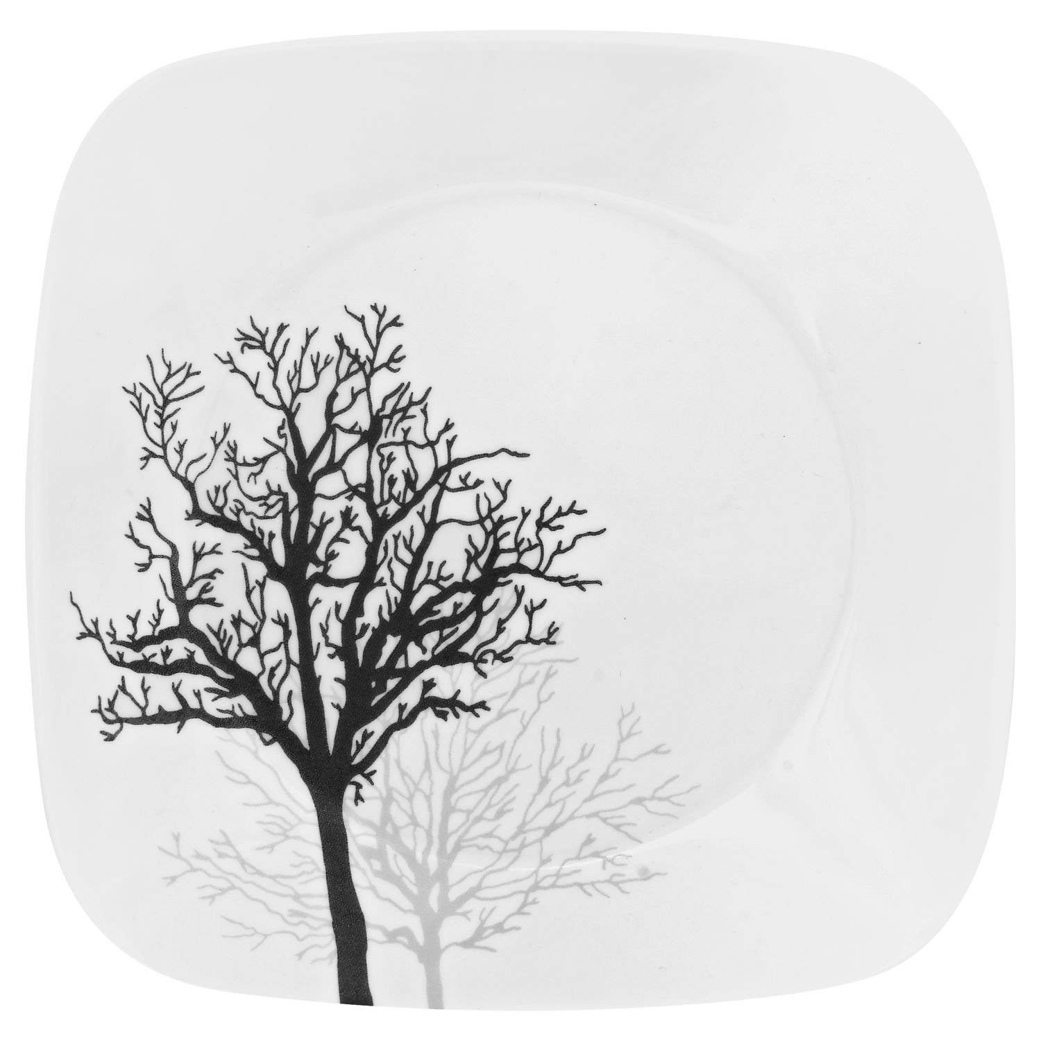 CORELLE Square Timber Shadows 16-pc Dinnerware Set, 1, white