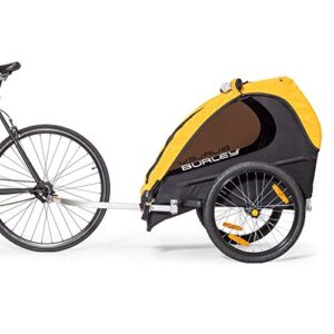 BURLEY Design Bee, 2 Seat, Lightweight, Kids Bike-Only Trailer, Yellow (946203)