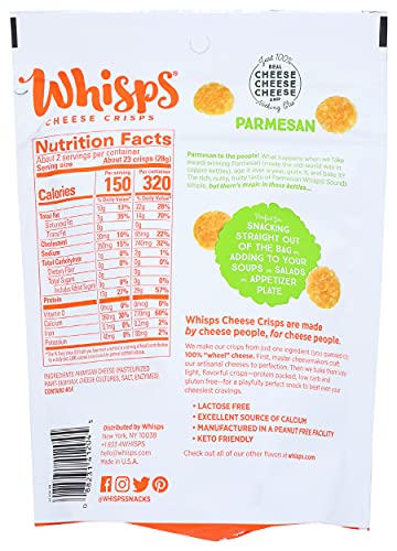 Cello Whisps Pure Parmesan Cheese Crisps, 2.12 Oz