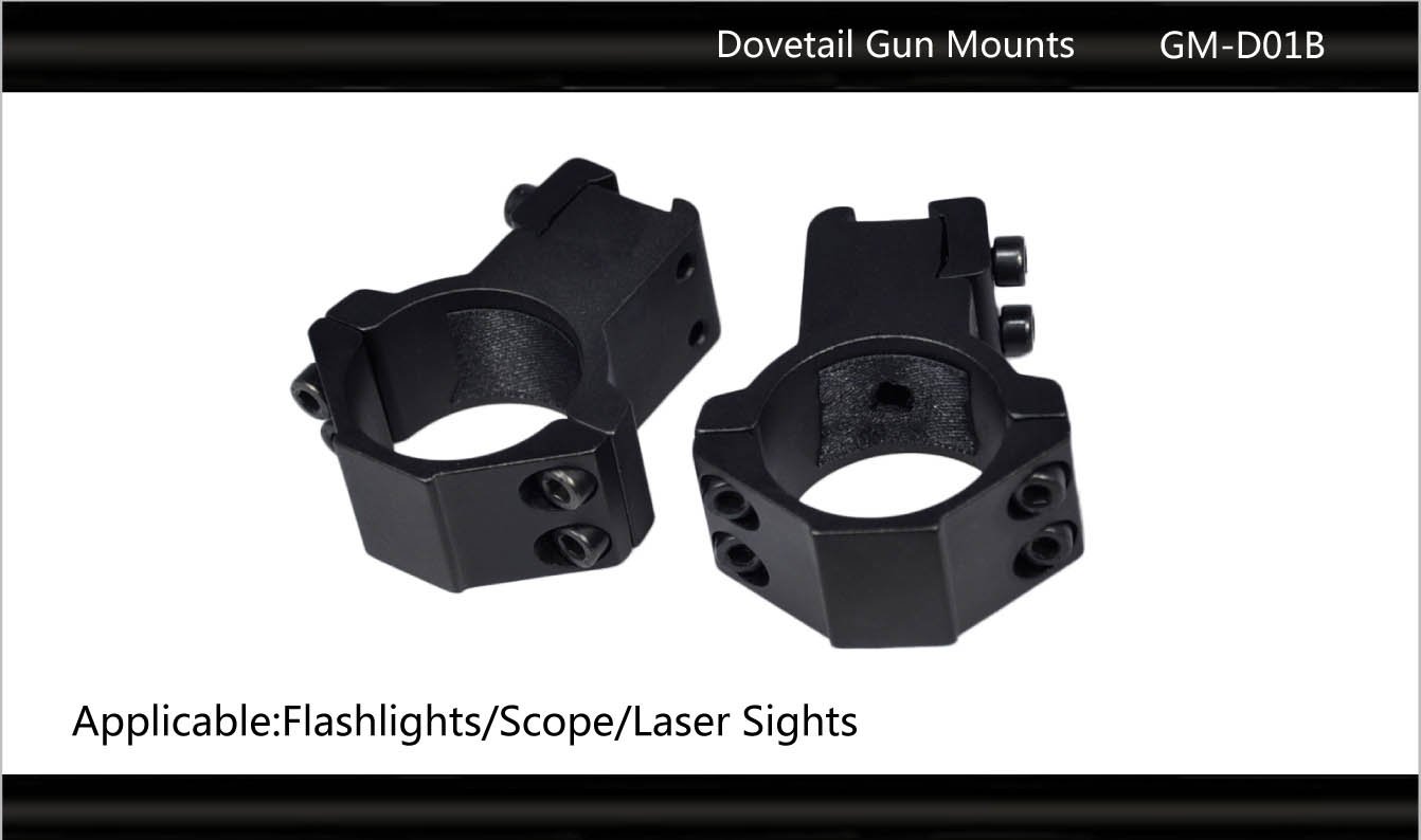 Tactical Scorpion Gear TSG-GMD01B 1" Aluminum Scope Laser Dovetail Mount - Black