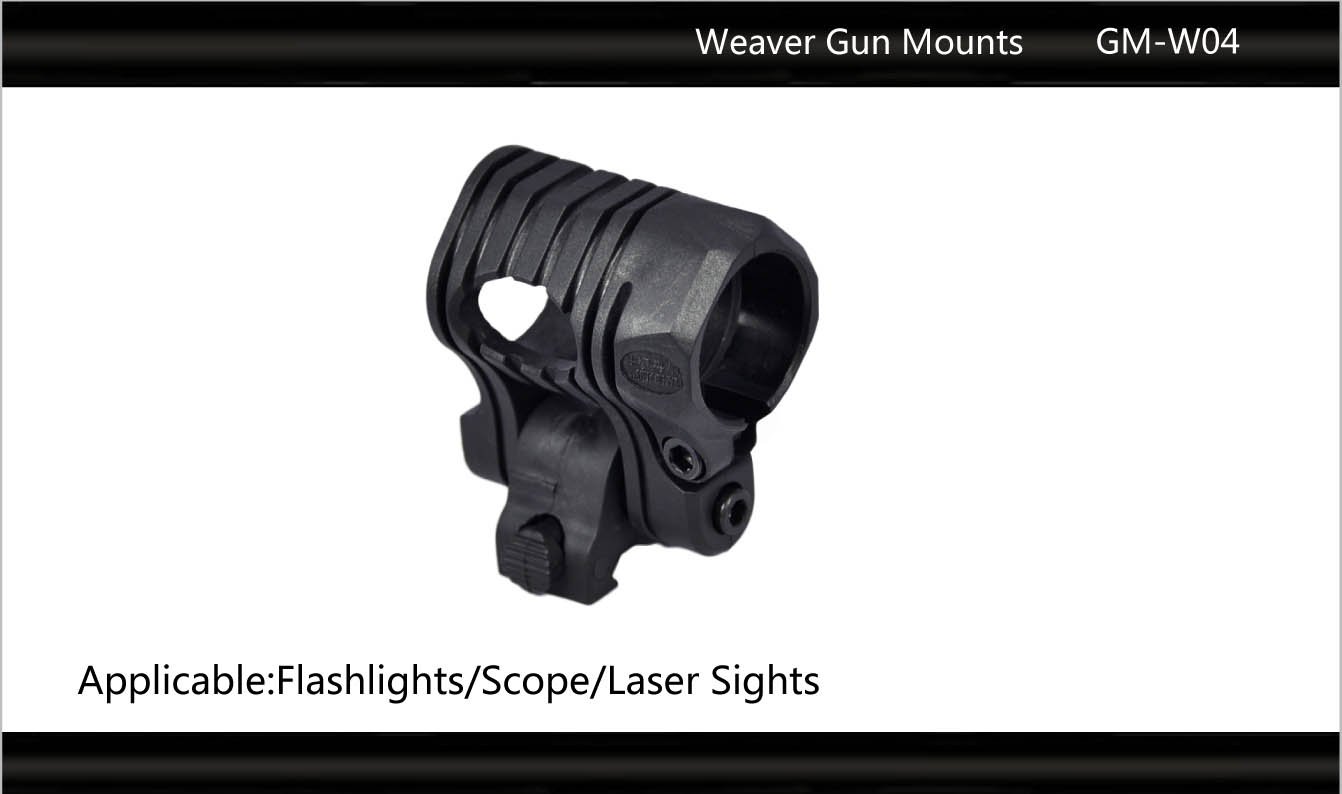 Tactical Scorpion Gear TSG-GMW04 Pivoting Weaver Scope Flashlight Mount 26mm 1"- Black