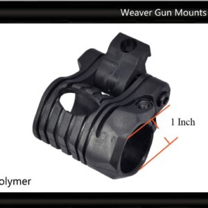 Tactical Scorpion Gear TSG-GMW04 Pivoting Weaver Scope Flashlight Mount 26mm 1"- Black