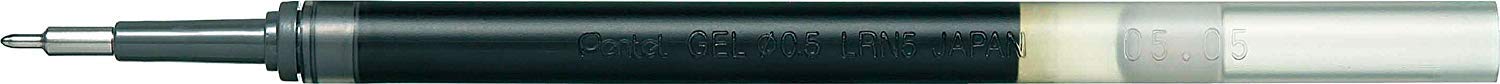 Pentel Refill Ink for EnerGel Liquid Gel Pen / 0.5mm Black Ink / Value Set of 10 Refills