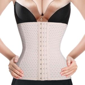 Waist Trainer Corset for Weight Loss Sport Workout Body Shaper Tummy Fat Burner,Nude,XX-Large