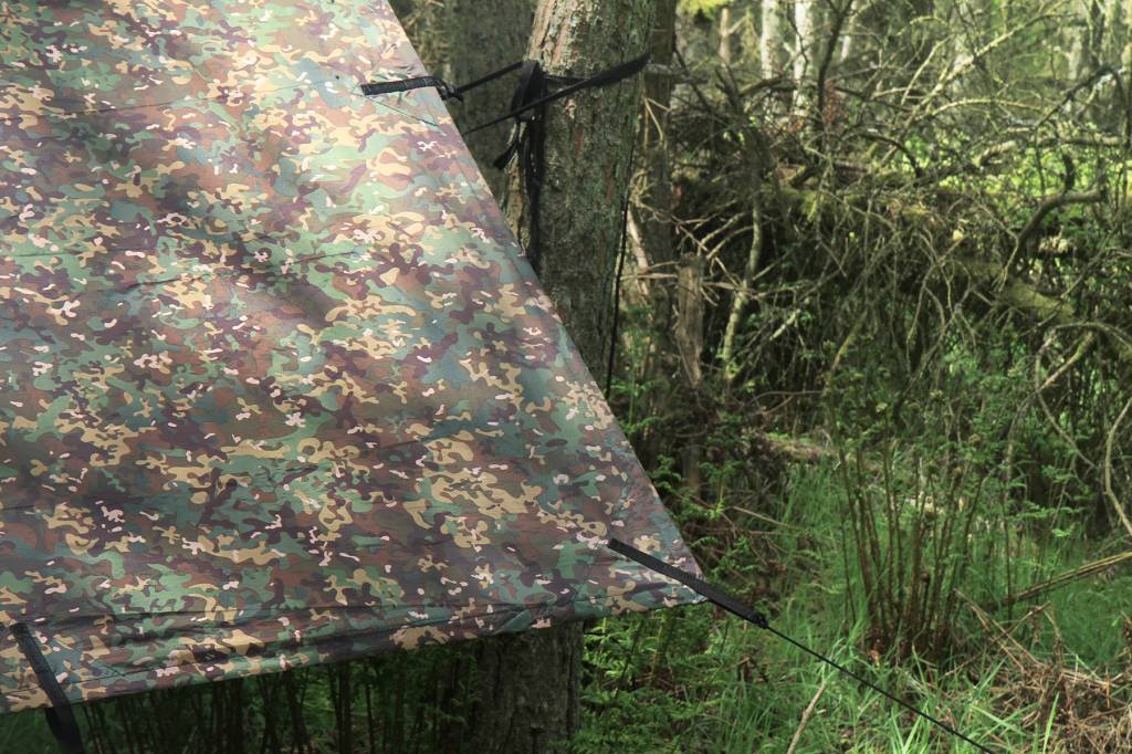 DD Hammocks - DD Tarp 3x3 - MC (10ft x 10ft) - 100% Waterproof - Lightweight & Multifunctional Camo Rainfly Tarp Tent Shelter for Camping Backpacking & Hiking Adventure