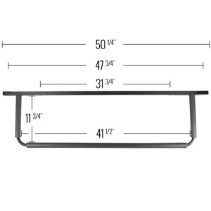 Apex TB-SEAT SUP-CR Board Overhead Storage Rack 16" or 24" On Center, Black