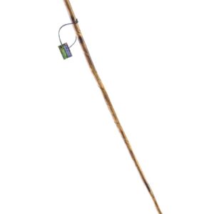 SE Natural Wood Walking Stick with Hand-Carved Spiral Design and Knob Top, 55" - WS622-56BH