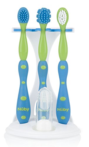 Nuby 4 Stage Oral Care Set System (Colors May Vary)