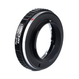 K&F Concept Lens Mount Adapter Compatible with Olympus Pen-F Lens to Nikon 1 Series Camera