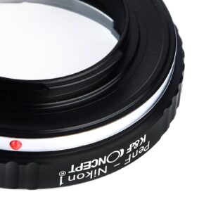 K&F Concept Lens Mount Adapter Compatible with Olympus Pen-F Lens to Nikon 1 Series Camera