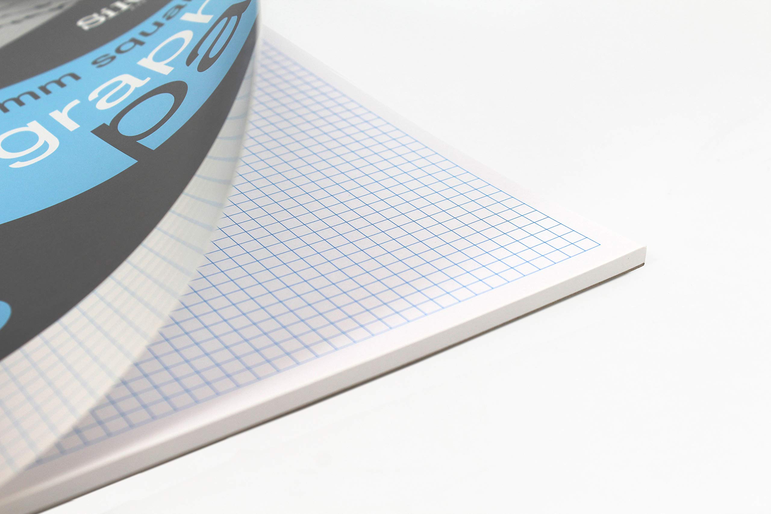 Silvine A4 Professional Graph Pad. 50 Sheets of Quality 90gsm Paper, Printed 5mm Squares. Ref A4GPX