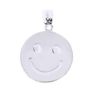 disc pendants and necklaces 925 sterling silver smiley face pendant