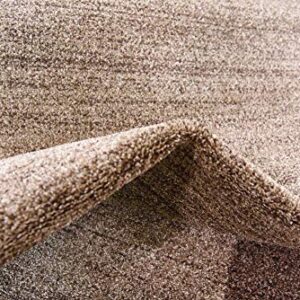 Unique Loom Del Mar Collection Area Rug - Sarah (2' 7" x 10' Runner, Dark Beige/ Brown)