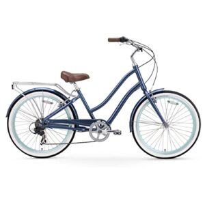 sixthreezero EVRYjourney Women's Beach Cruiser Bike, Step-Through Touring Hybrid Bicycle