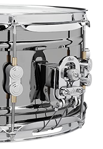 Pacific Drums Concept Series Black Nickel Over Steel Snare Drum, 6.5"X14" (PDSN6514BNCR)