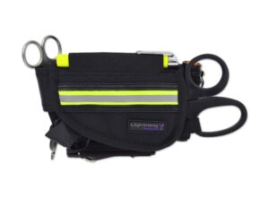 lightning x first responder stocked first aid hip/belt pouch kit for quick response ems emt camping