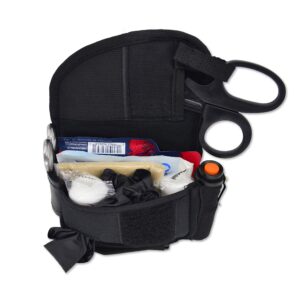 Lightning X First Responder Stocked First Aid Hip/Belt Pouch Kit for Quick Response EMS EMT Camping