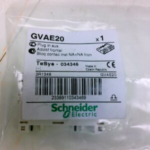 Schneider Electric Gvae20 Auxiliary Contact Block, Plug in Gvae20