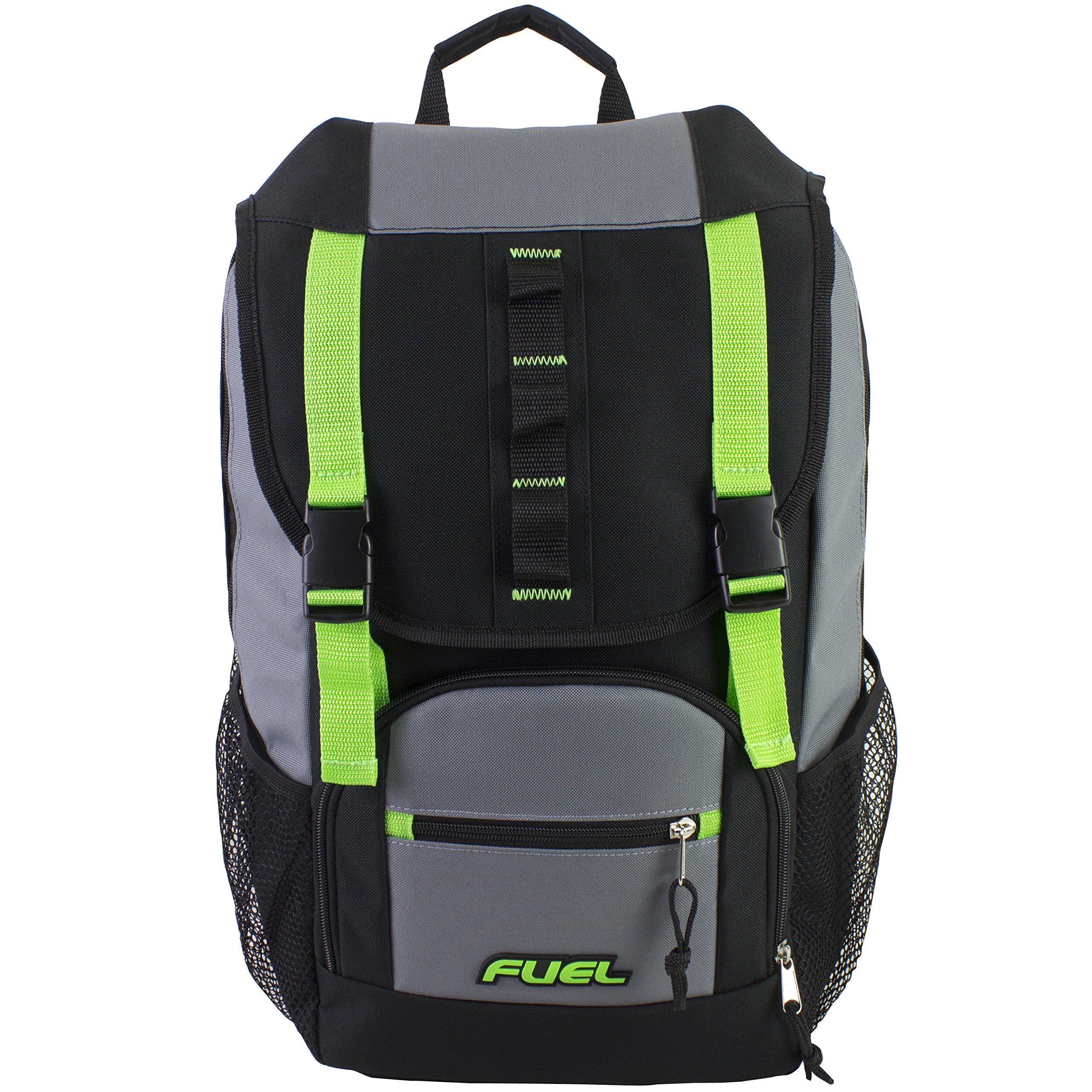 FUEL Shelter Hiking Travel Carry On Weekender Daypack Outdoors Sport Backpack Bag, Lime Sizzle