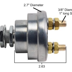 Fastronix 3/8" 2 Post 180/1000 Amp High Current Battery Disconnect Switch