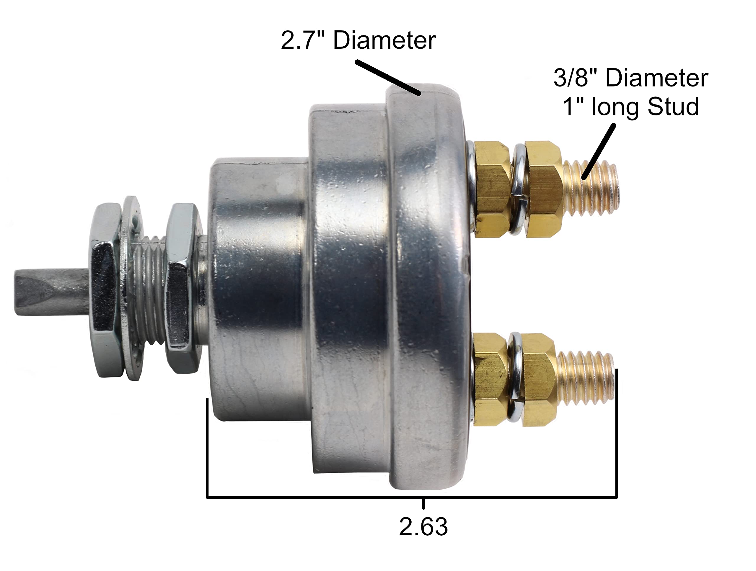 Fastronix 3/8" 2 Post 180/1000 Amp High Current Battery Disconnect Switch