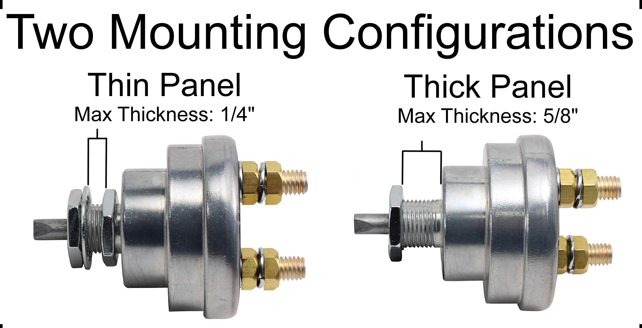 Fastronix 3/8" 2 Post 180/1000 Amp High Current Battery Disconnect Switch