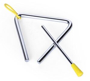 yueton 5" musical steel triangle with striker