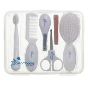 Dreambaby Essentials Grooming Kit in Hard Case (10 Pieces, White)