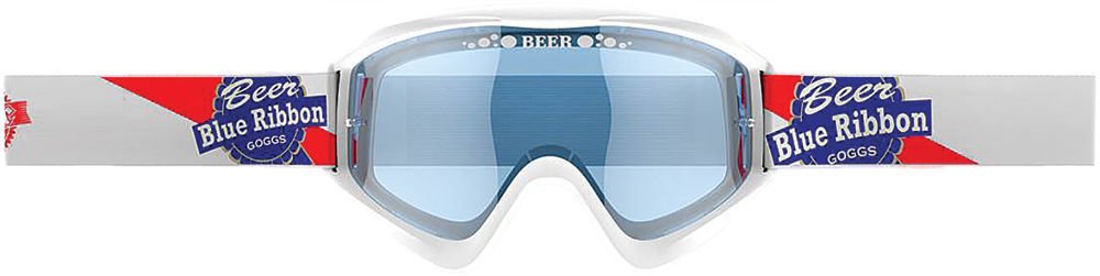 Beer Optics 067-06-815 unisex-adult Cold Goggle (Pbrb Blue Mirror, Adult), 1 Pack