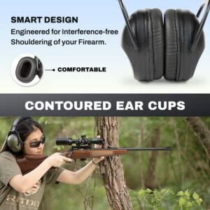 Pro Ears Ultra Sleek Passive Hearing Protection Ear Muffs, Superior Comfort for Long Gun Use, Indoor and Outdoor Range, NRR 26, Made in USA, Adjustable and Padded, Purple Zebra