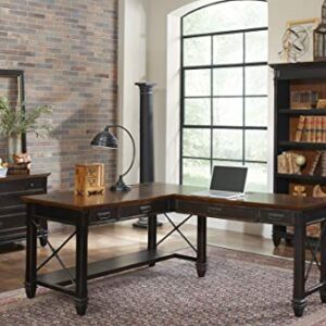 Martin Furniture Hartford Open L-Shaped Desk, Brown