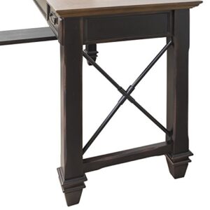 Martin Furniture Hartford Open L-Shaped Desk, Brown