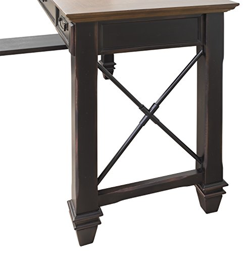 Martin Furniture Hartford Open L-Shaped Desk, Brown