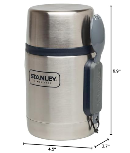 Stanley 10-01287-021 Adventure Vacuum Food Jar, Stainless Steel, 18 oz