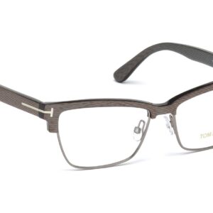 Tom Ford TF5364 Rectangular Eyeglasses FT5364 (020 Chalkstripe Gray/Palladium, 53)