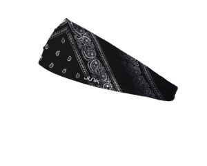 junk brands compton big bang lite headband, one size, black